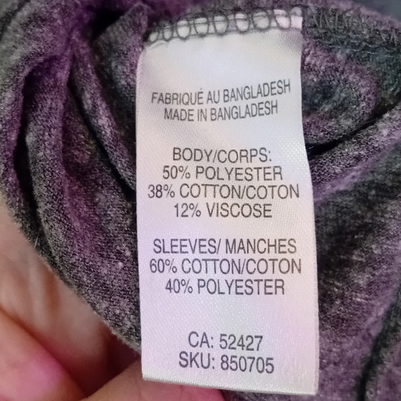 Gray and Red Raglan 3/4 Sleeve Tie Front Jersey - Picture 6 of 7